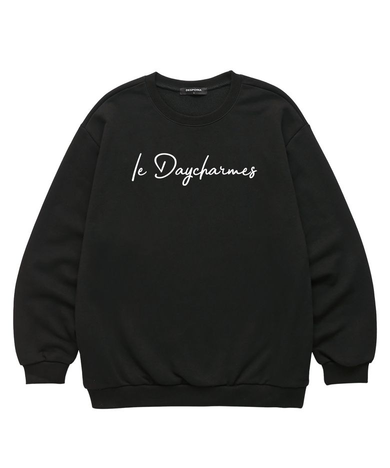 Daycharmes Logo 맨투맨 (JCLTS012) 블랙