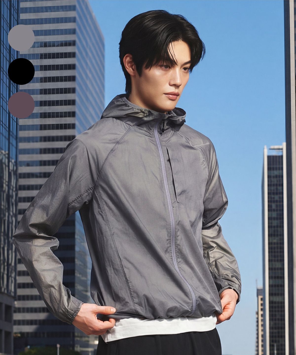 무신사 스탠다드 스포츠(MUSINSA STANDARD SPORTS) [시티러닝] 슈퍼 쏘닉 바람막이 (3color)