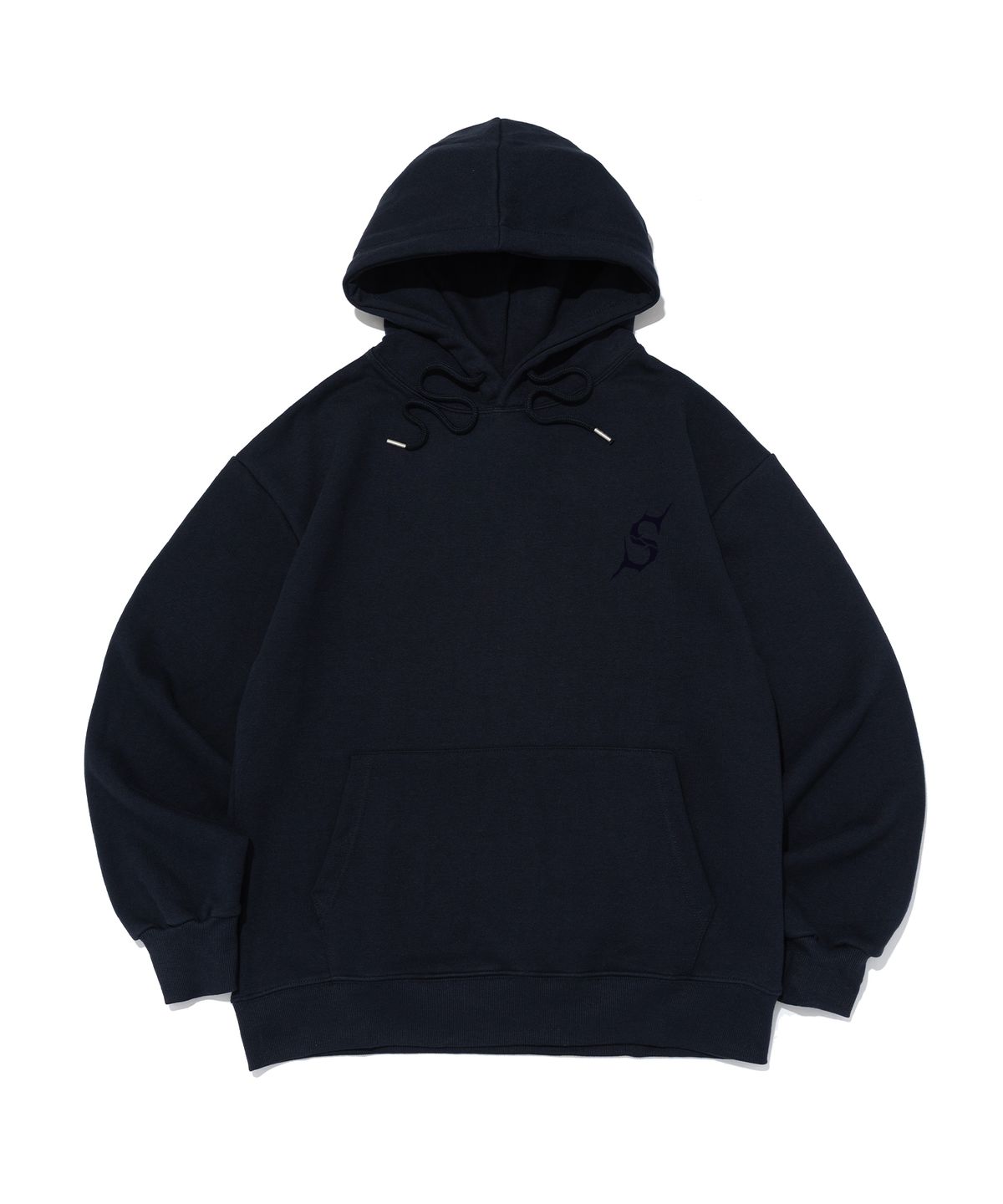 서울어패럴(SEOUL APPAREL) S 로고 후드 티셔츠 (네이비)