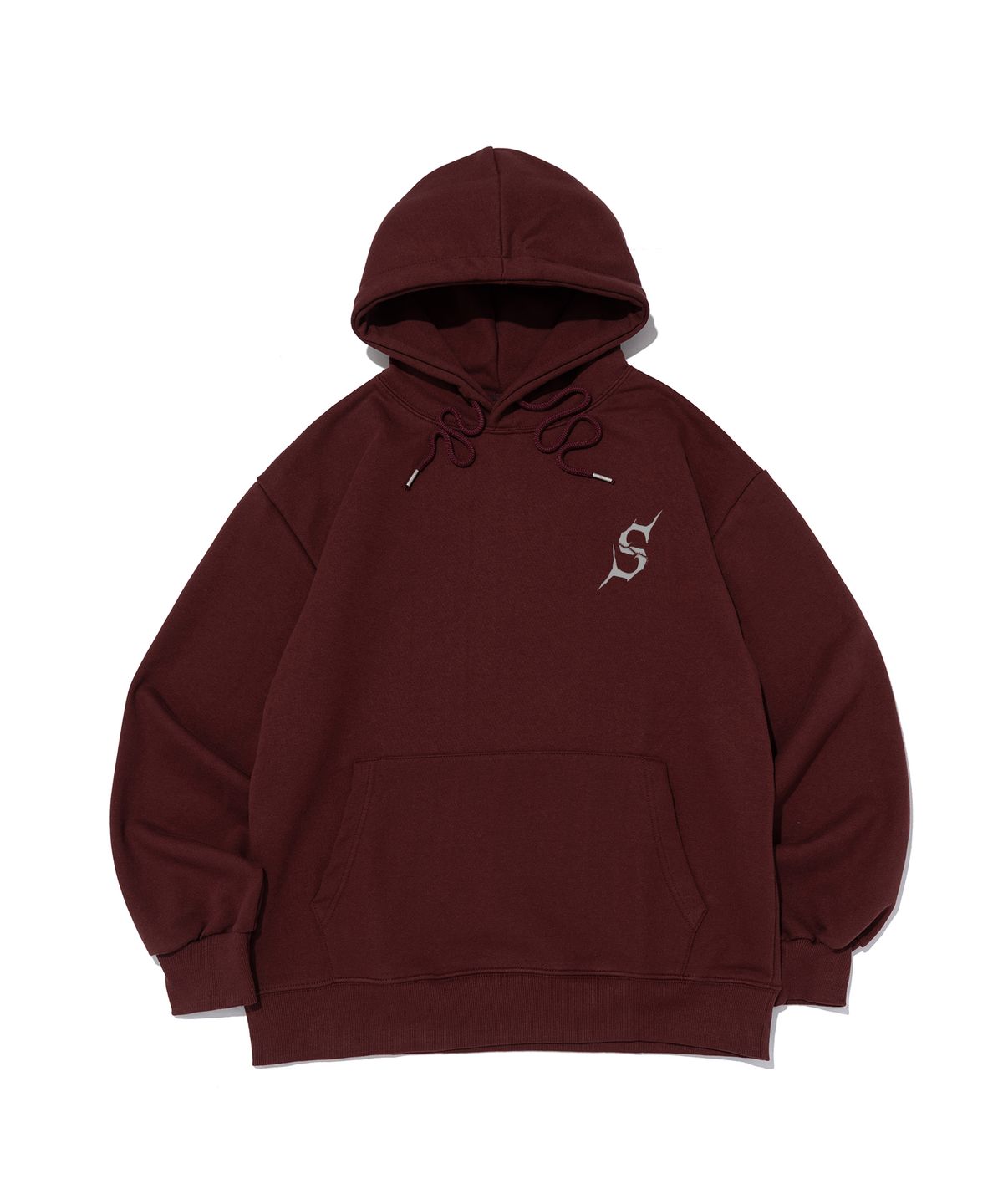 서울어패럴(SEOUL APPAREL) S 로고 후드 티셔츠 (와인)