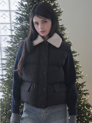 Rib Knit Padded Vest
