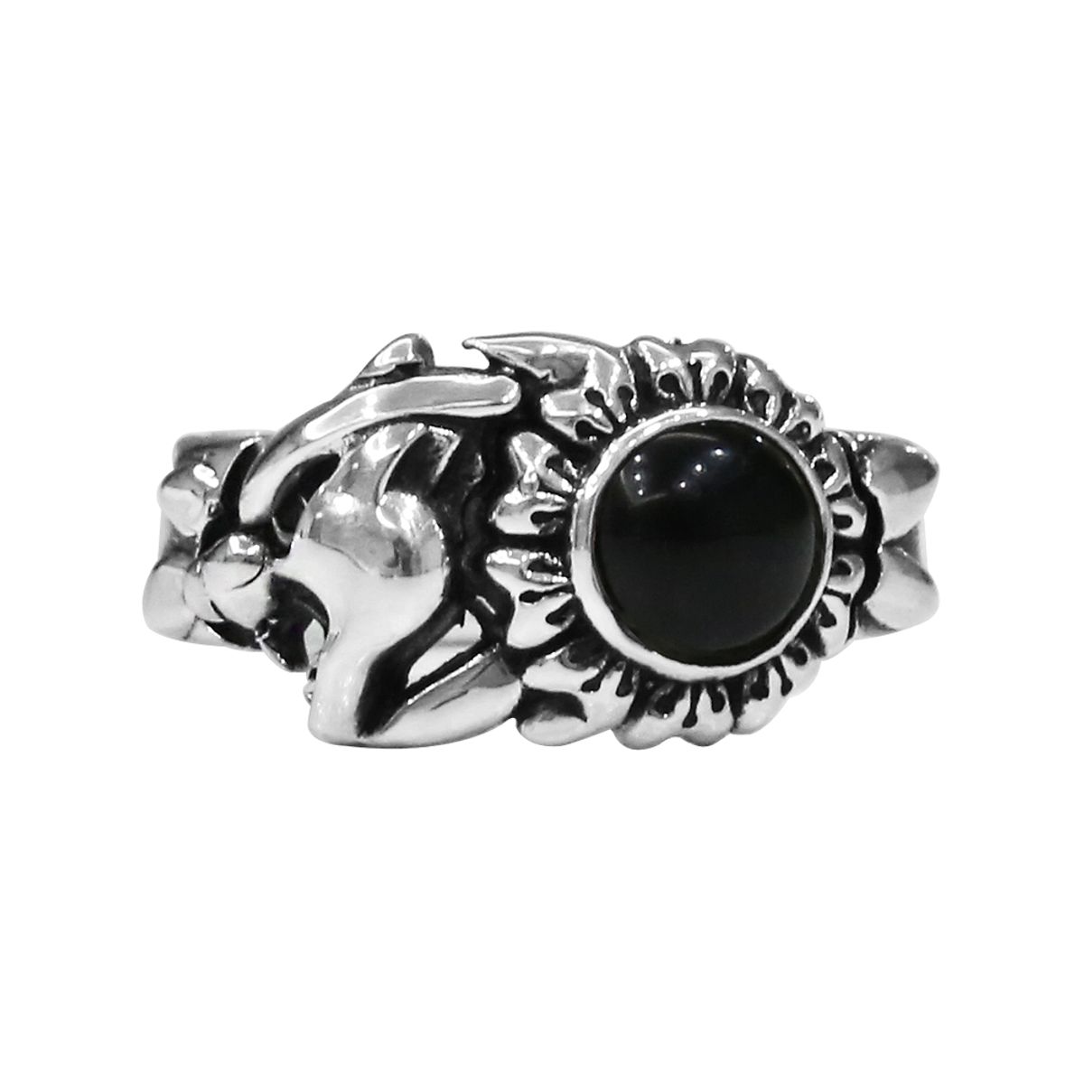 어나니머스아티즌(ANONYMOUS ARTISAN) Panther Flower Ring - Onyx