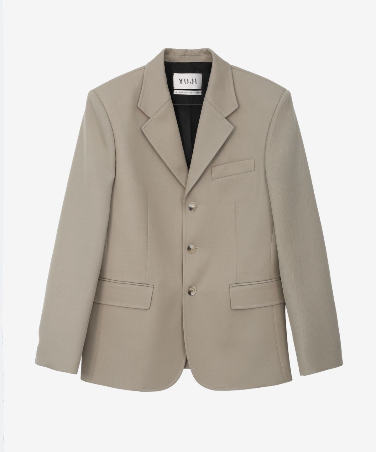 유지(YUJI) SINGLE BREASTED JACKET BEIGE