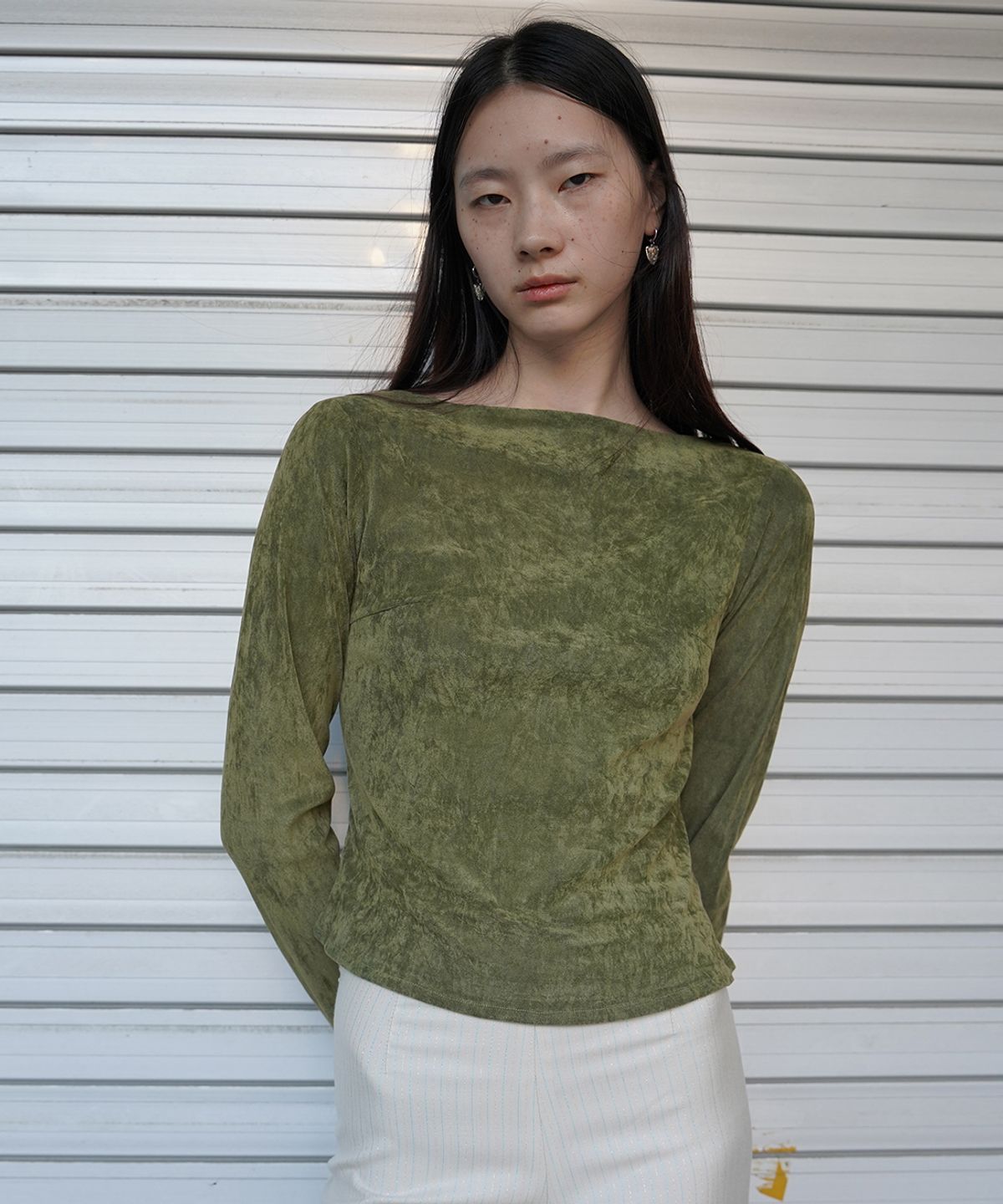 누아누(NUUANU) Camosa Long Sleeve_Moss