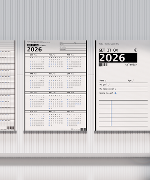 [2PACK/3PACK] 2026 패브릭 해빗 캘린더