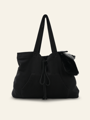 후디 쇼퍼백 (블랙)