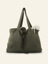 후디 쇼퍼백 (카키 그린)