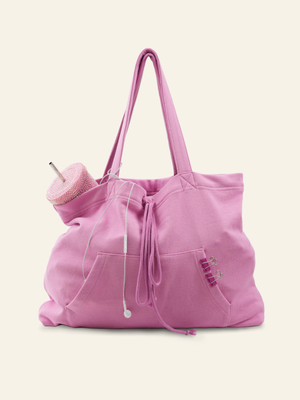 후디 쇼퍼백 (핑크)
