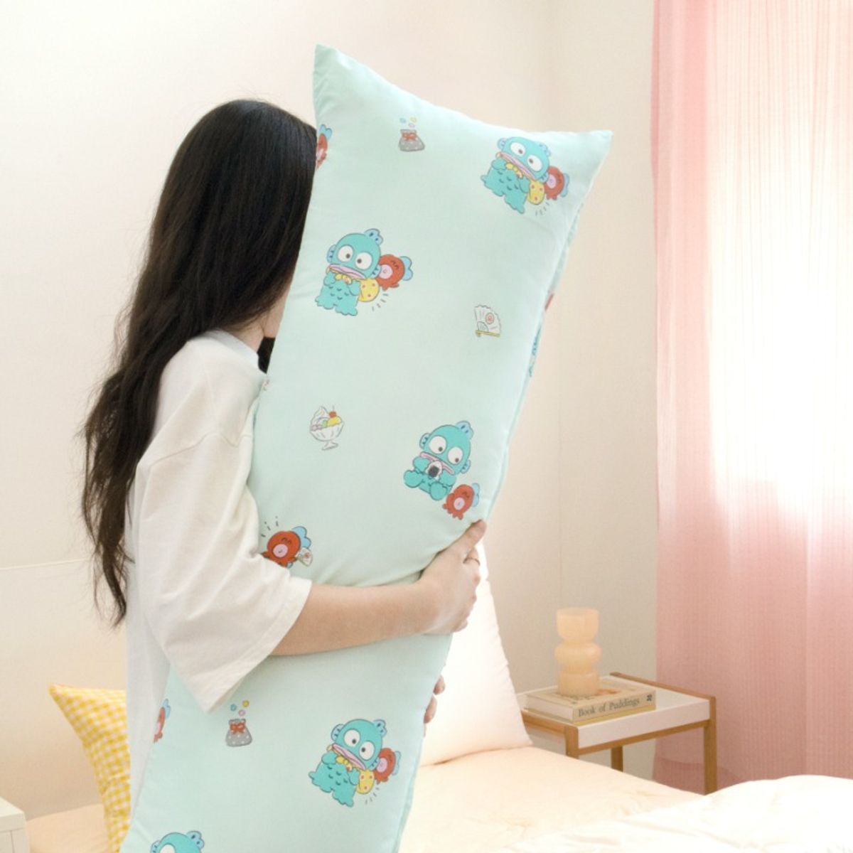 나라홈데코(NARAHOMEDECO) 산리오 한교동 워싱빅사각바디필로우 트래블