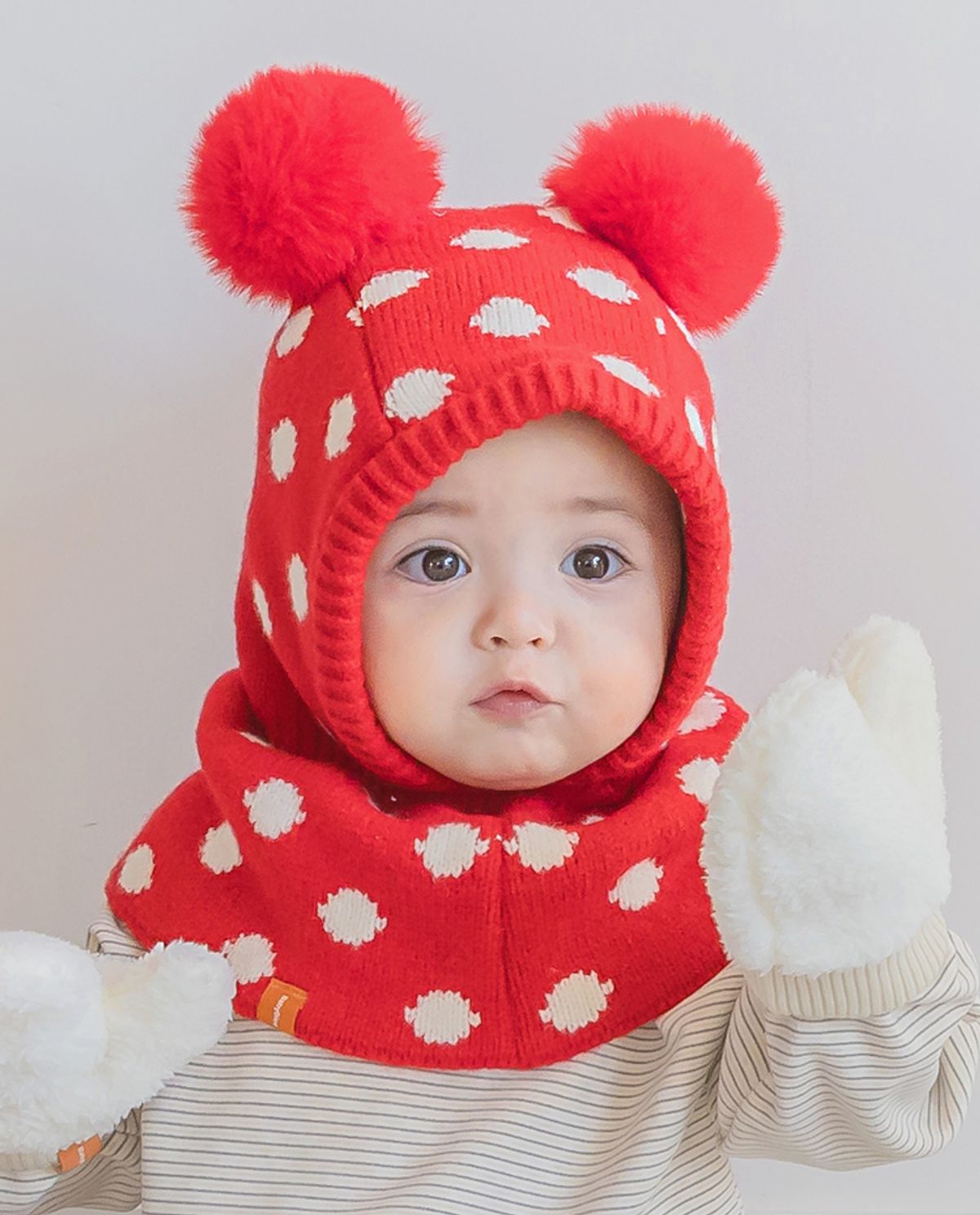 베이비블리(BABYBLEE) A25903 곰돌깜찍 바라클라바