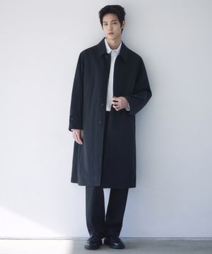 [시티 워커스] 카머 싱글 트렌치 코트 [블랙]