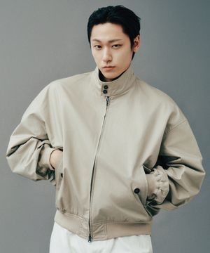 [이도현 PICK] 엑스트라 오버사이즈 해링턴 재킷 [베이지]