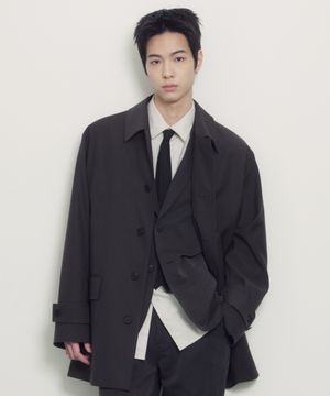 [시티 워커스] 울리쉬 카 코트 [건메탈]