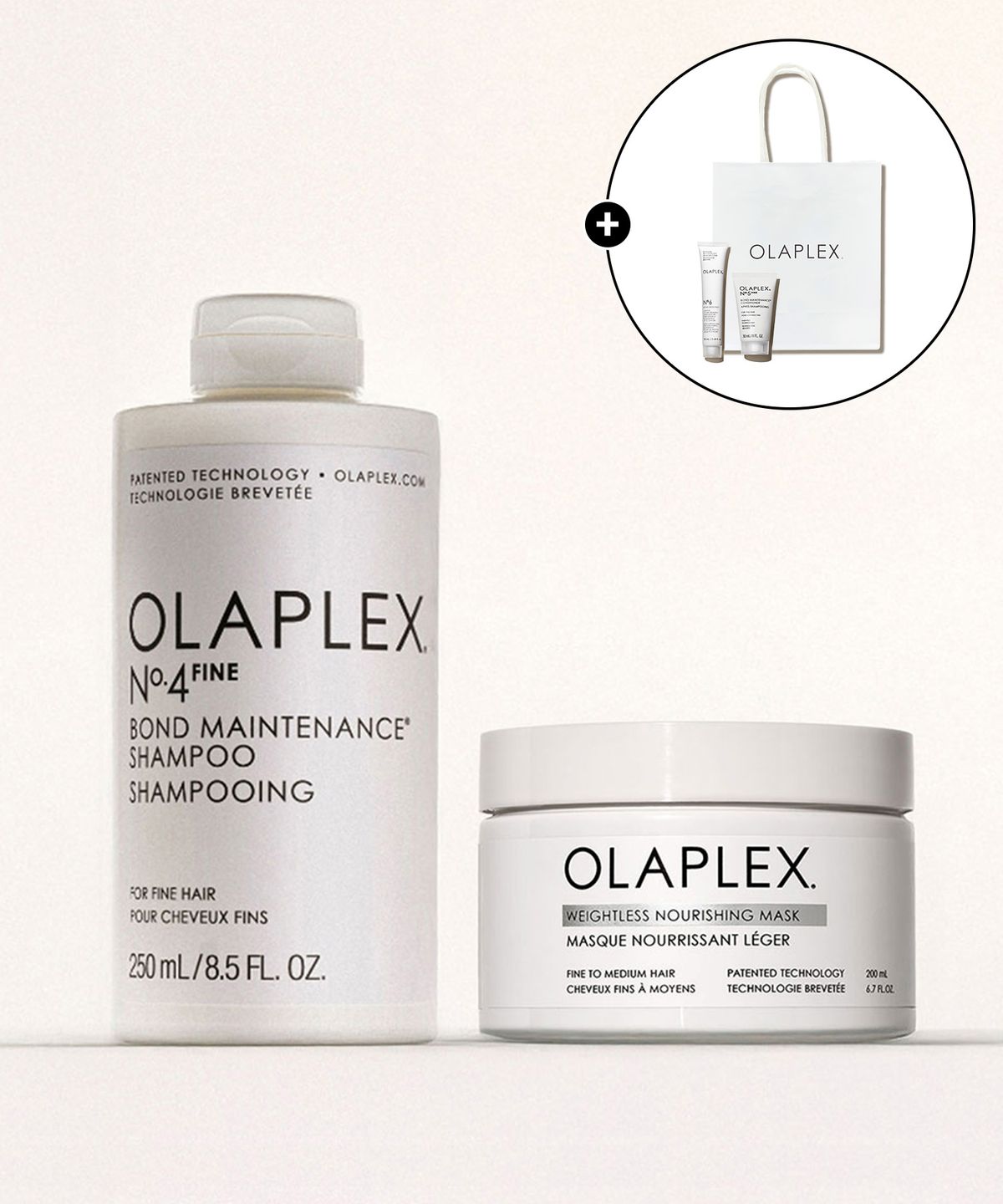 올라플렉스(OLAPLEX) 볼륨 영양 케어 샴푸&헤어 마스크 세트 (NO.4F+웨이트리스 마스크)