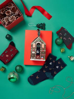 [3PACK] 홀리데이 코지 코튼 패턴 크리스마스 하우스세트