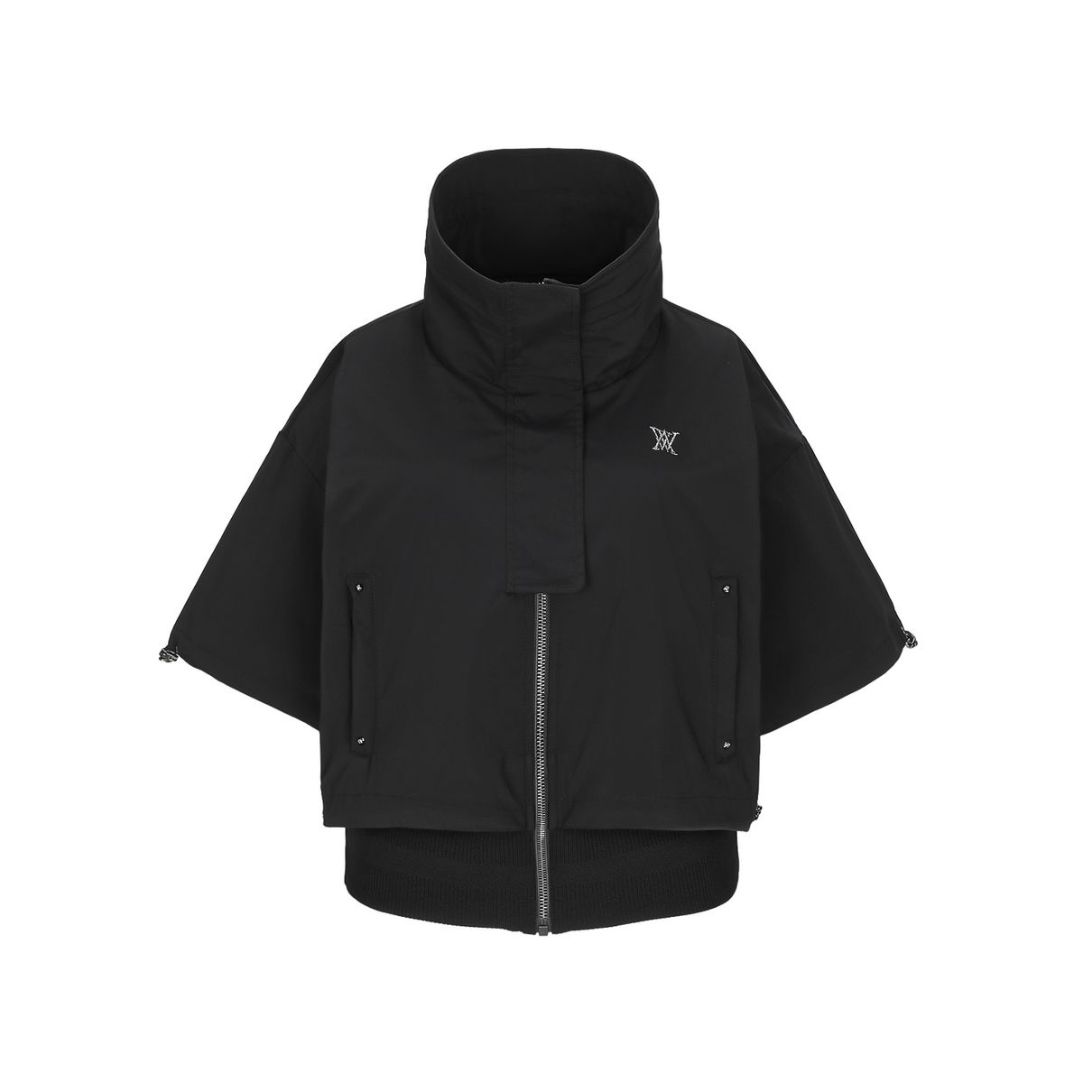 어뉴골프(ANEW GOLF) W NECK POINT SHORT SLEEVE JK_BK