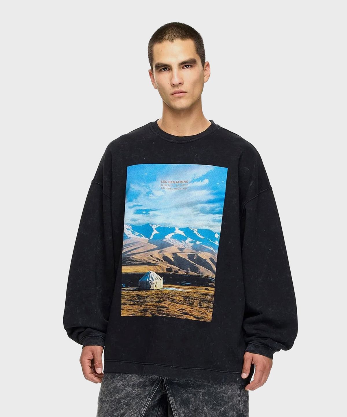 레 벤자민(LES BENJAMINS) (U) 스웨트셔츠 009 블랙 SWEATSHIRT 009 BLACK