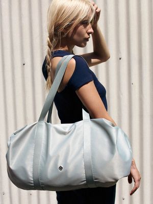 오로라 셔링 더플 빅백_실버