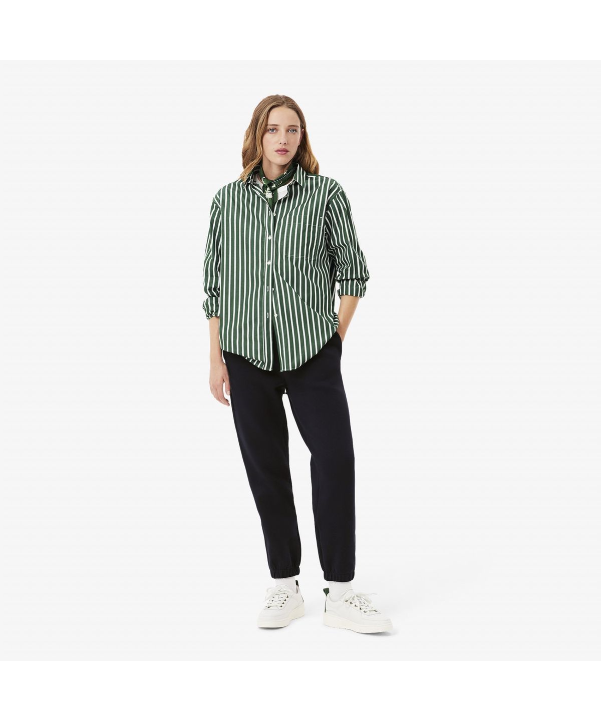 라코스테(LACOSTE) 여성 더블페이스 피케 조거팬츠 XF0149-55G HDE