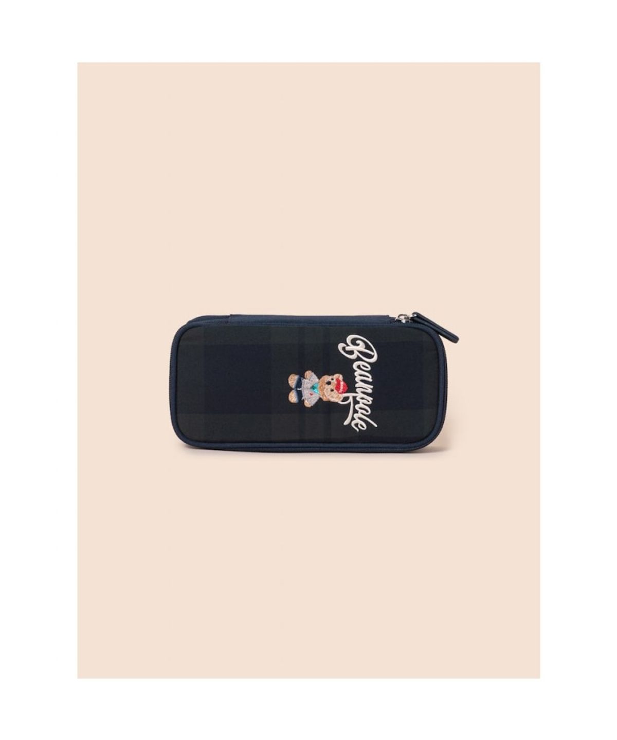 빈폴 키즈(BEANPOLE KIDS) 곰돌이 체크 파우치  그린 (BI61D2U07M) (BI61D2U07M)