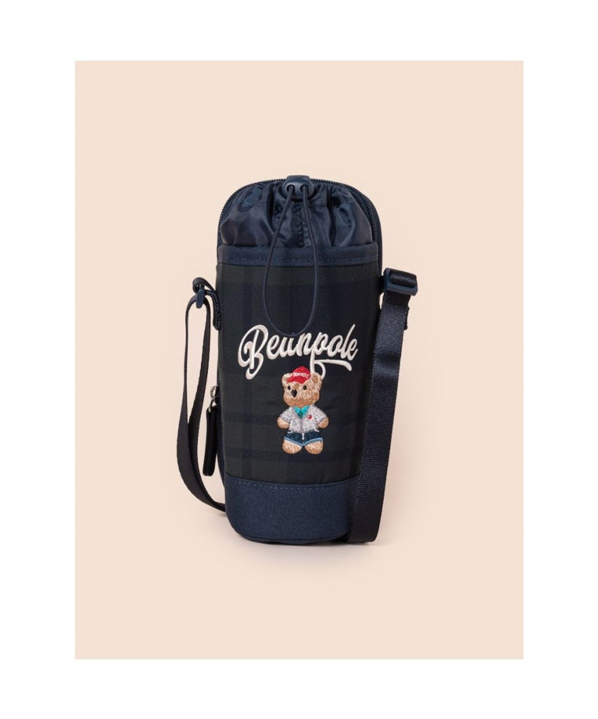빈폴 키즈(BEANPOLE KIDS) 곰돌이 체크 물병가방  그린 (BI61D2U06M) (BI61D2U06M)