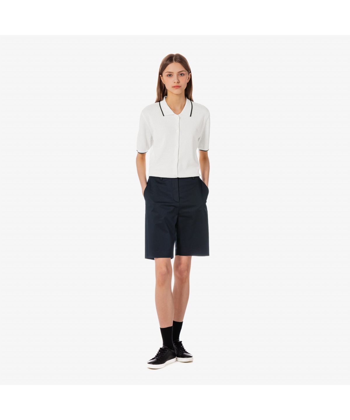 라코스테(LACOSTE) 여성 베이직 버뮤다 FF167E-55G HDE