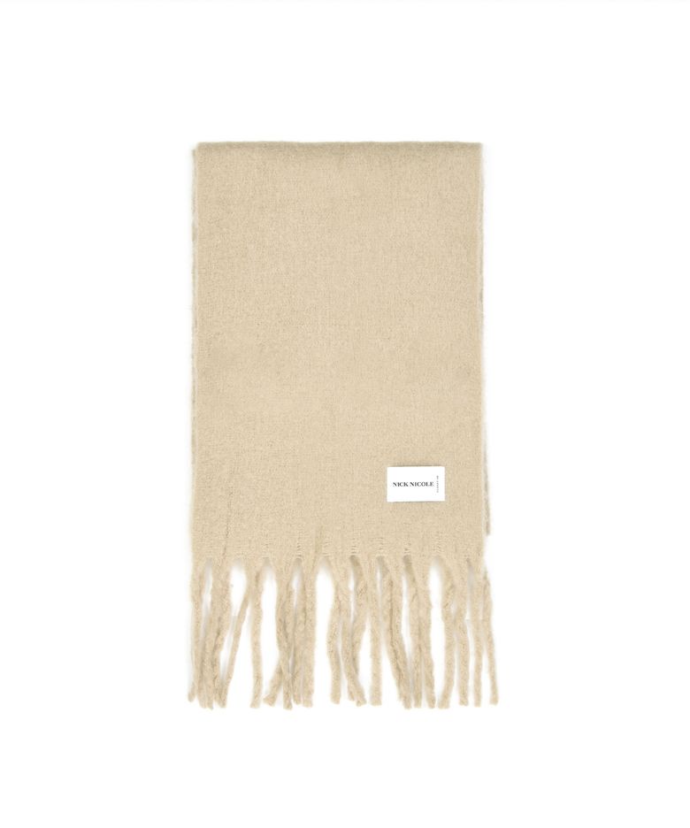 PREMIUM BOLD SOFT MUFFLER_BEIGE