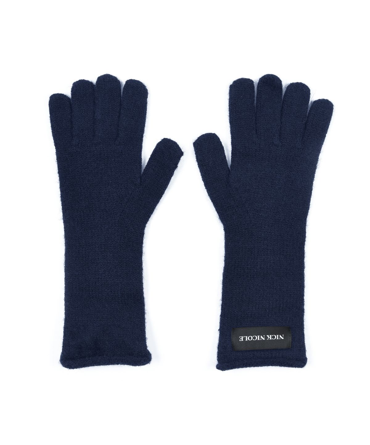 닉앤니콜(NICK&NICOLE) NICOLE RIBBED KNIT GLOVES_NAVY