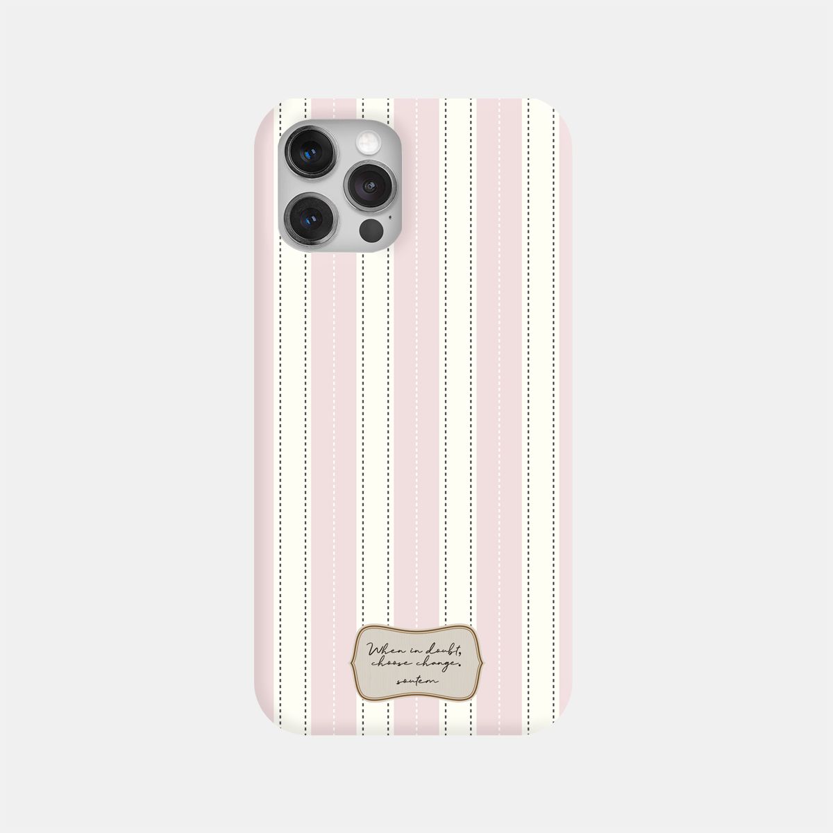 소유템(SOUTEM) Cotton stripe Phone Case_Hard