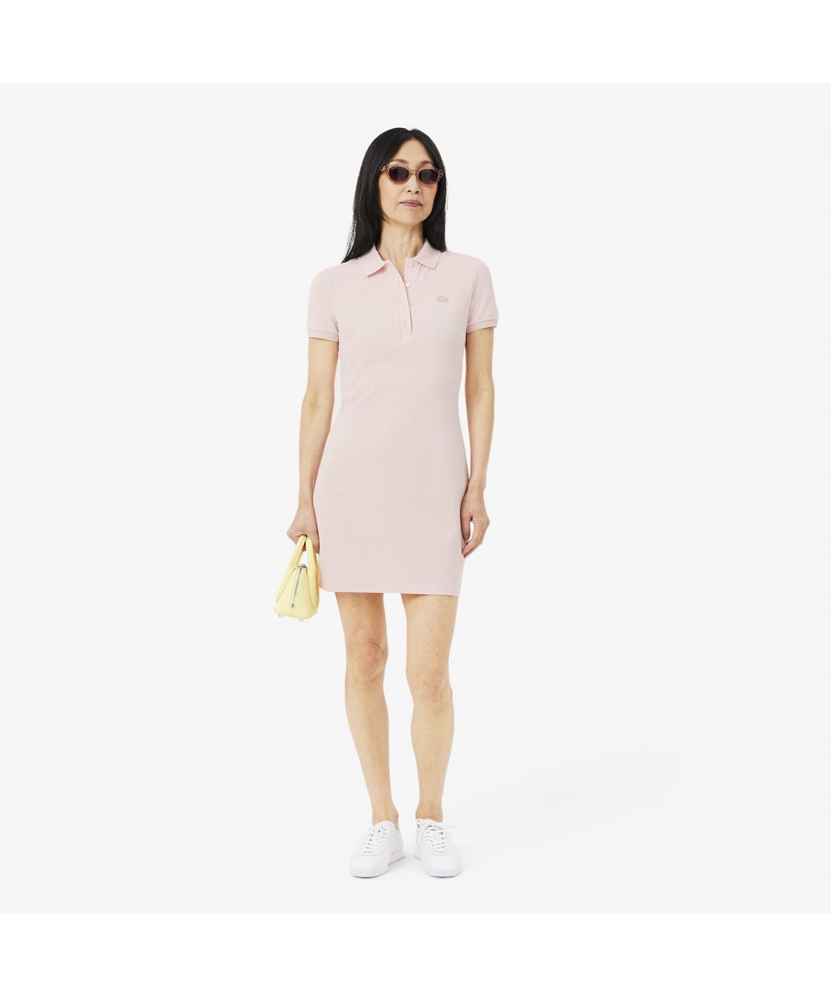 라코스테(LACOSTE) 여성 슬림핏 미니피케 폴로 드레스 EF5473-55G ADY