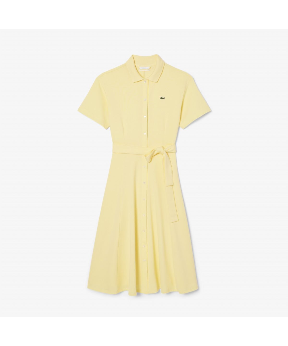 라코스테(LACOSTE) 여성 핏앤플레어 벨티드 폴로 드레스 EF9621-55G 107
