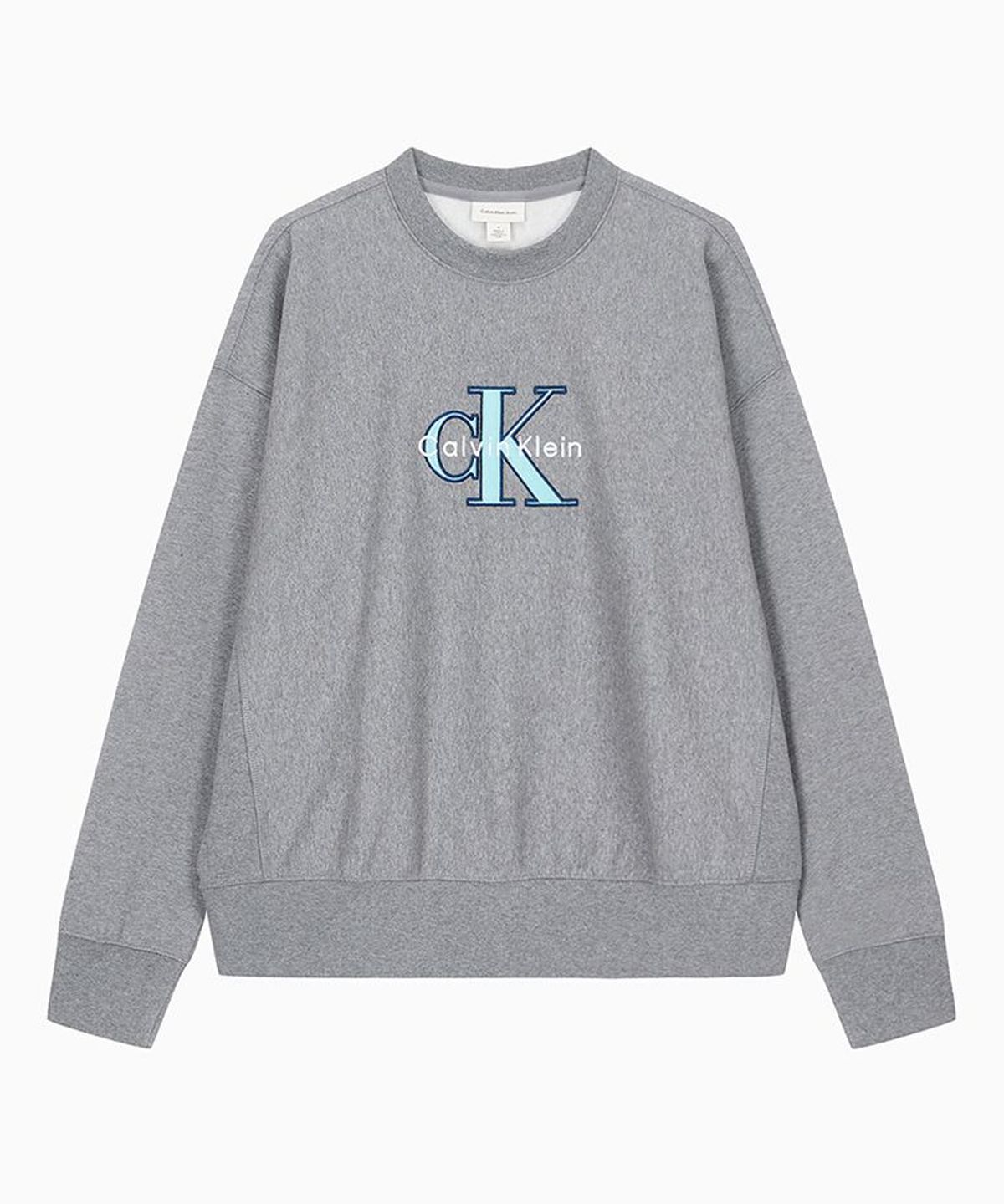 캘빈클라인 진(CALVIN KLEIN JEANS) [CK] 남성 프리미엄 트라이컬러 모노로고 크루넥 스웨트셔츠 4RE200G P7E