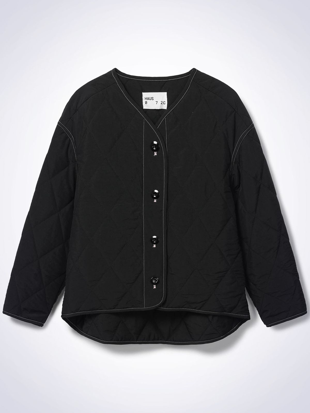 하우스공칠이씨(HAUS072C) ONION QUILTING JACKET BLACK