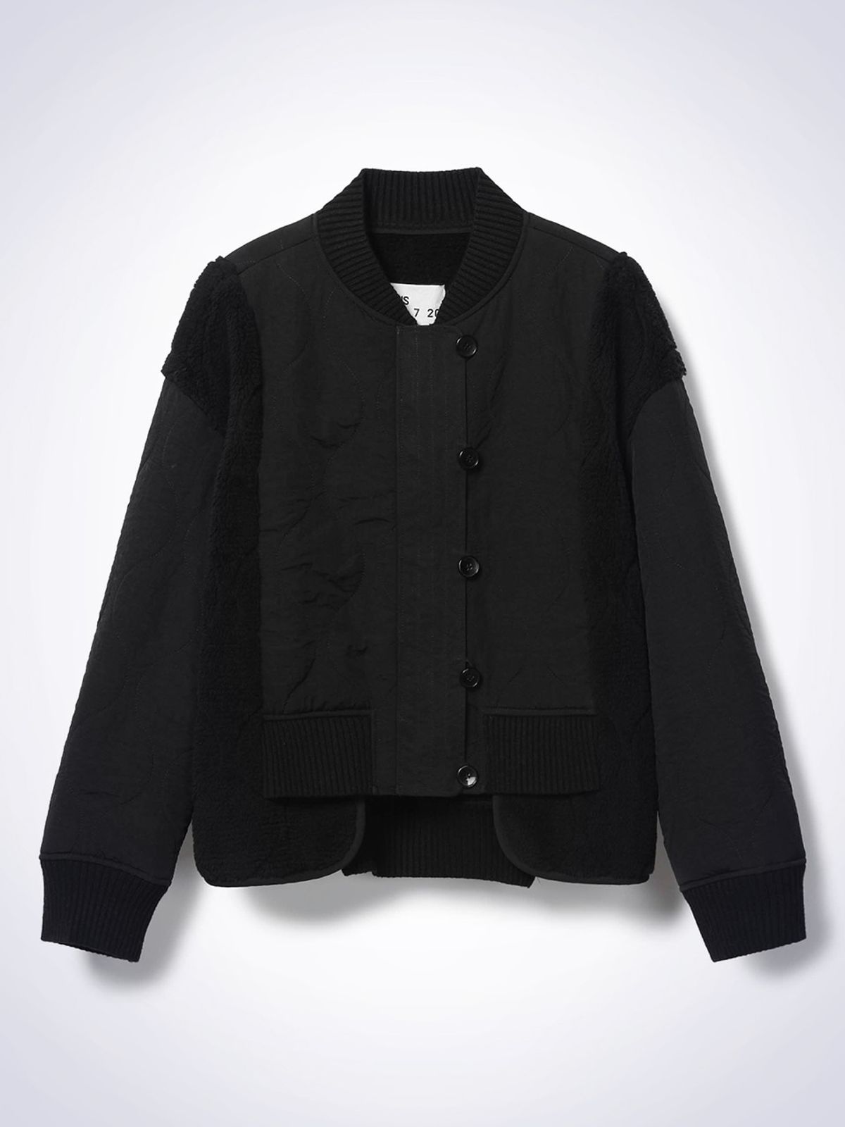 하우스공칠이씨(HAUS072C) FOSSIL FLEECE JACKET BLACK
