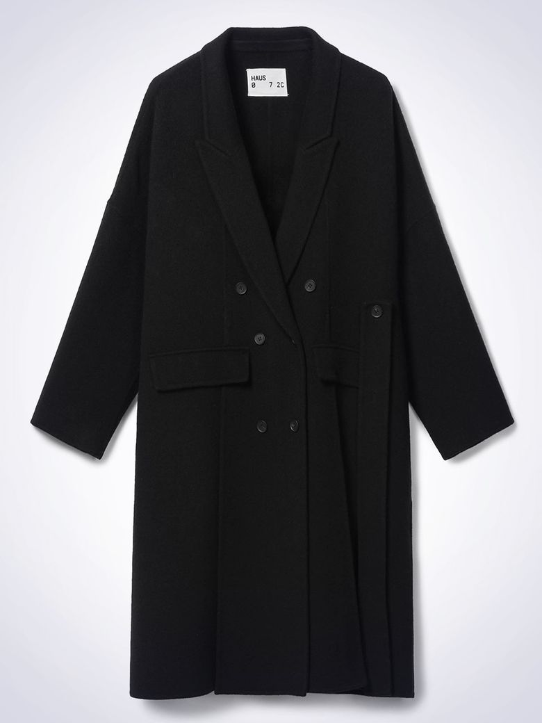 DOUBLE HANDMADE COAT BLACK