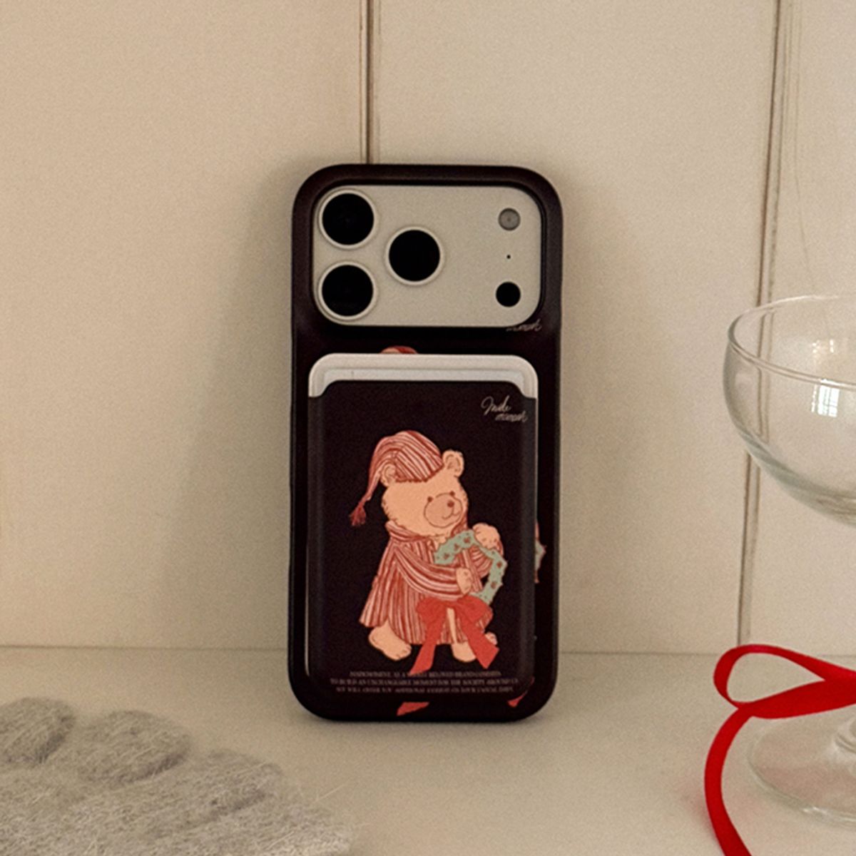 메이드모먼(MADEMOMENT) pajama bear 디자인 [맥세이프 카드슬롯]