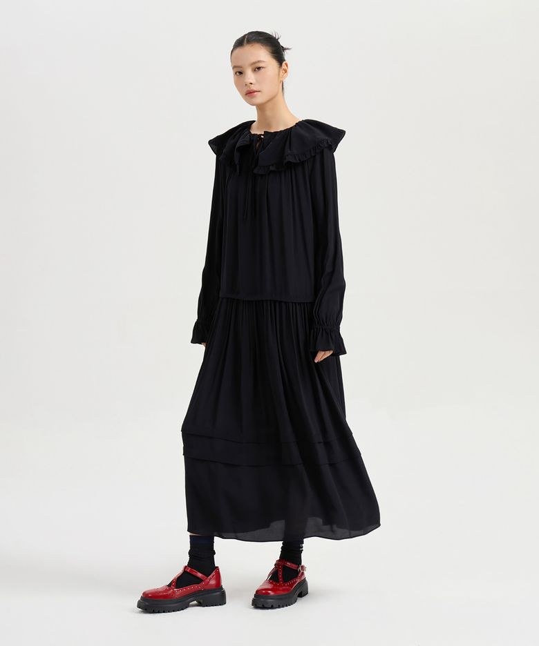 Sailor Collar Dress (black) LFDAA25120BKX