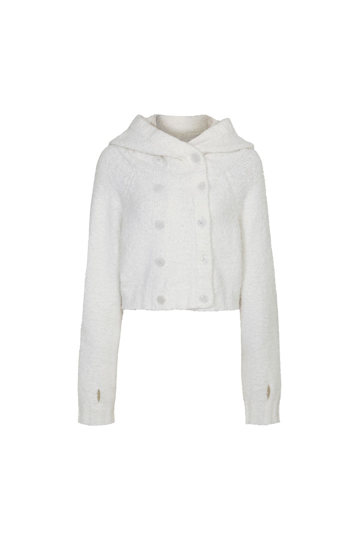 페인오어플레져(PAINORPLEASURE) ANNE HOODIE CARDIGAN ivory
