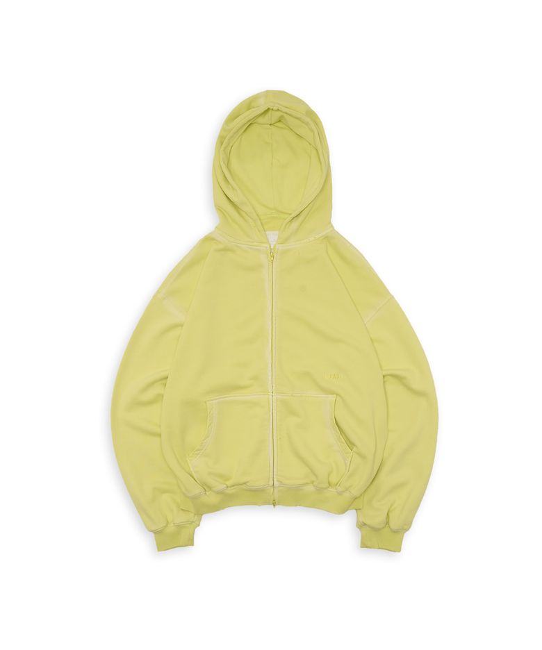 Tuewid classic embroidery set up zip up in lime
