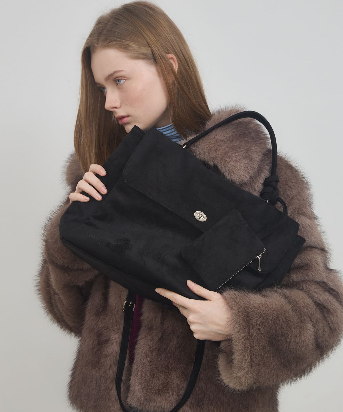 아노에틱(ANOETIC) ANC SUEDE NUA BAG_BLACK