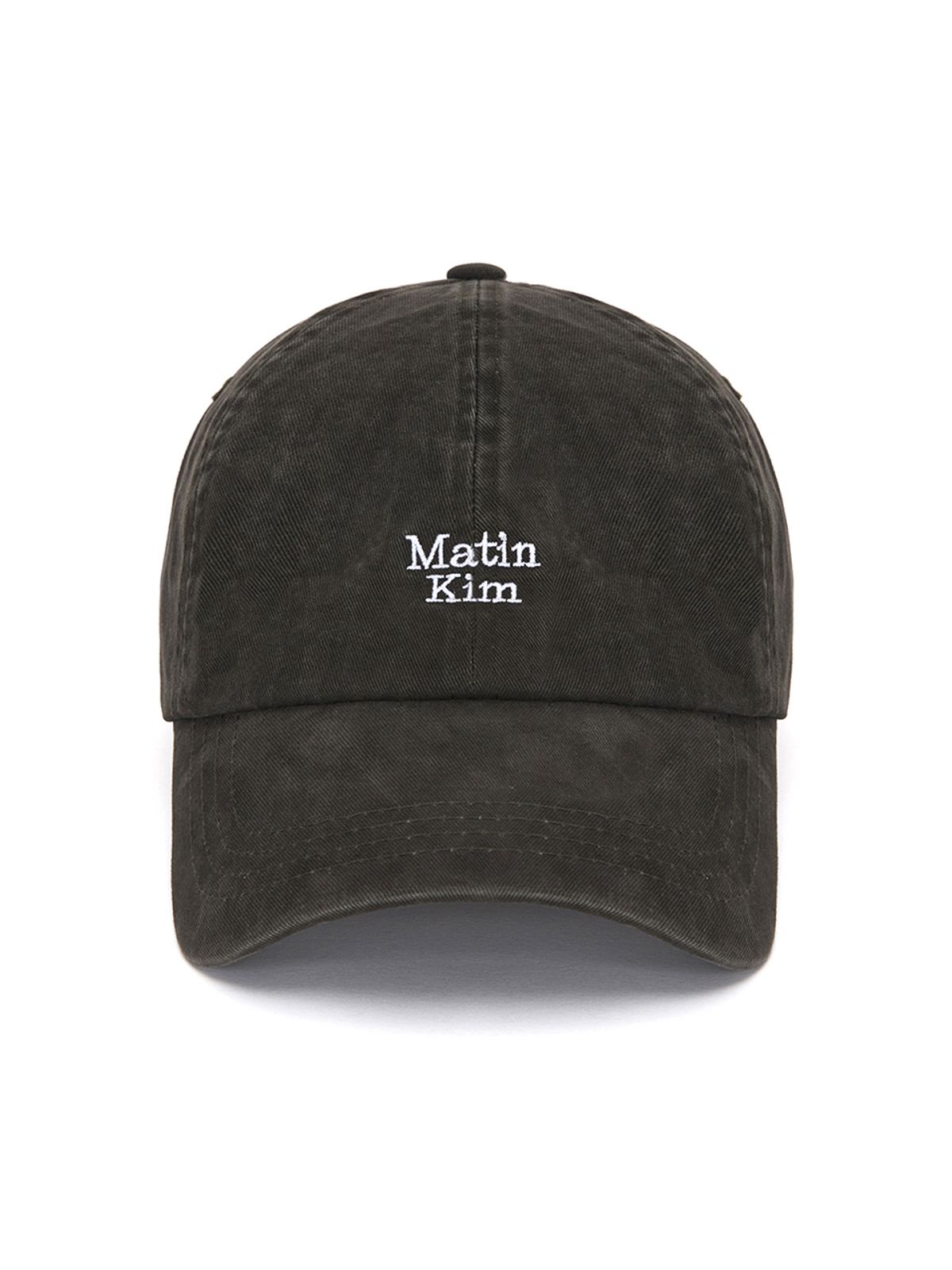 마뗑킴(MATIN KIM) MATIN MINI LOGO BALL CAP IN CHARCOAL