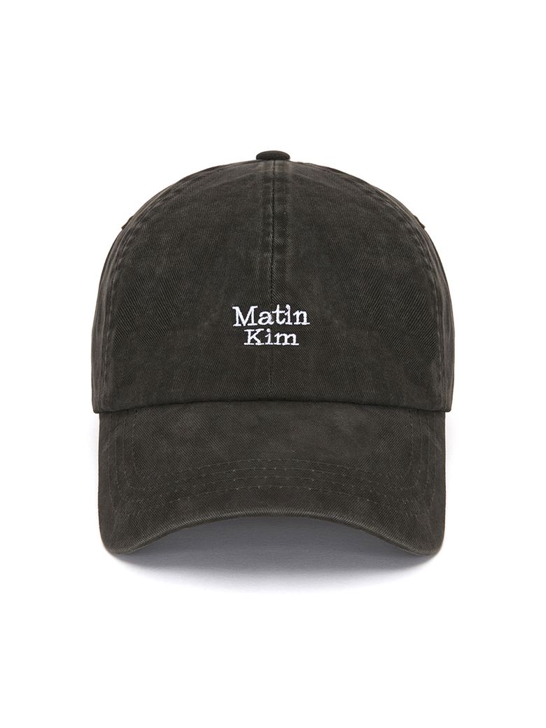 MATIN MINI LOGO BALL CAP IN CHARCOAL