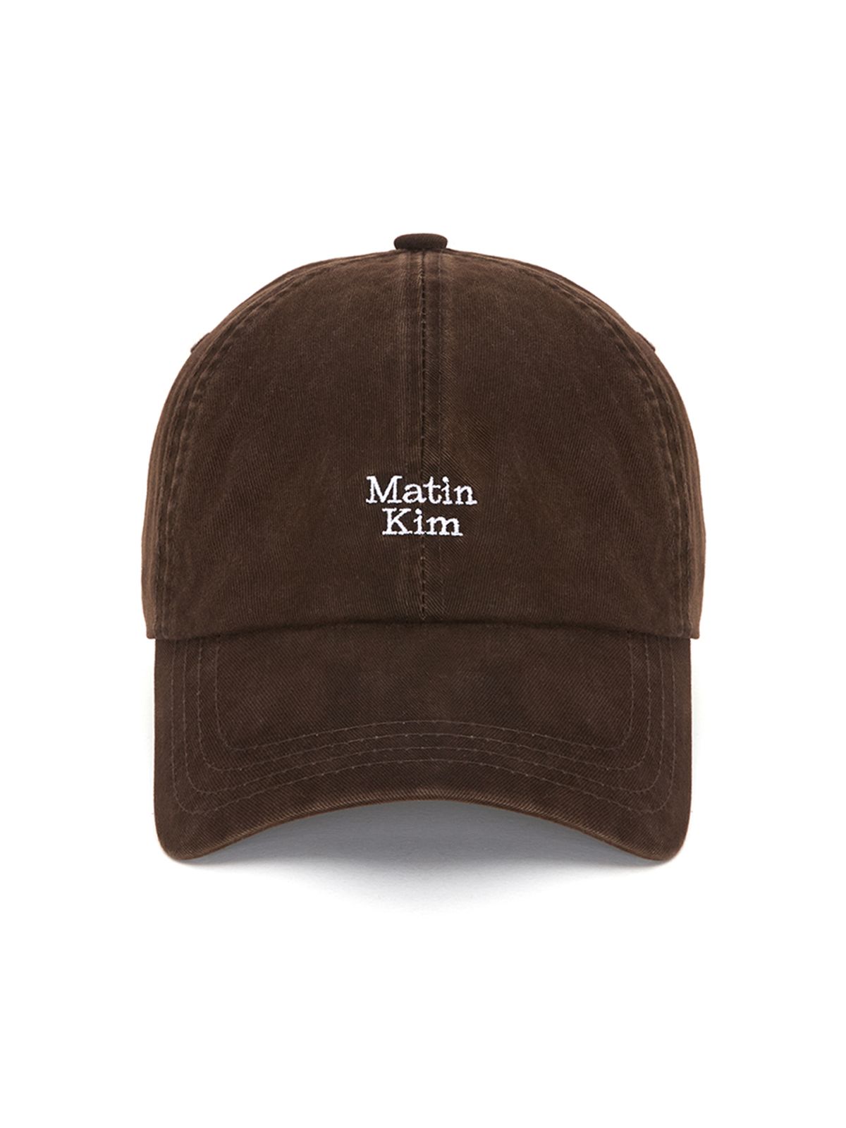 마뗑킴(MATIN KIM) MATIN MINI LOGO BALL CAP IN BROWN
