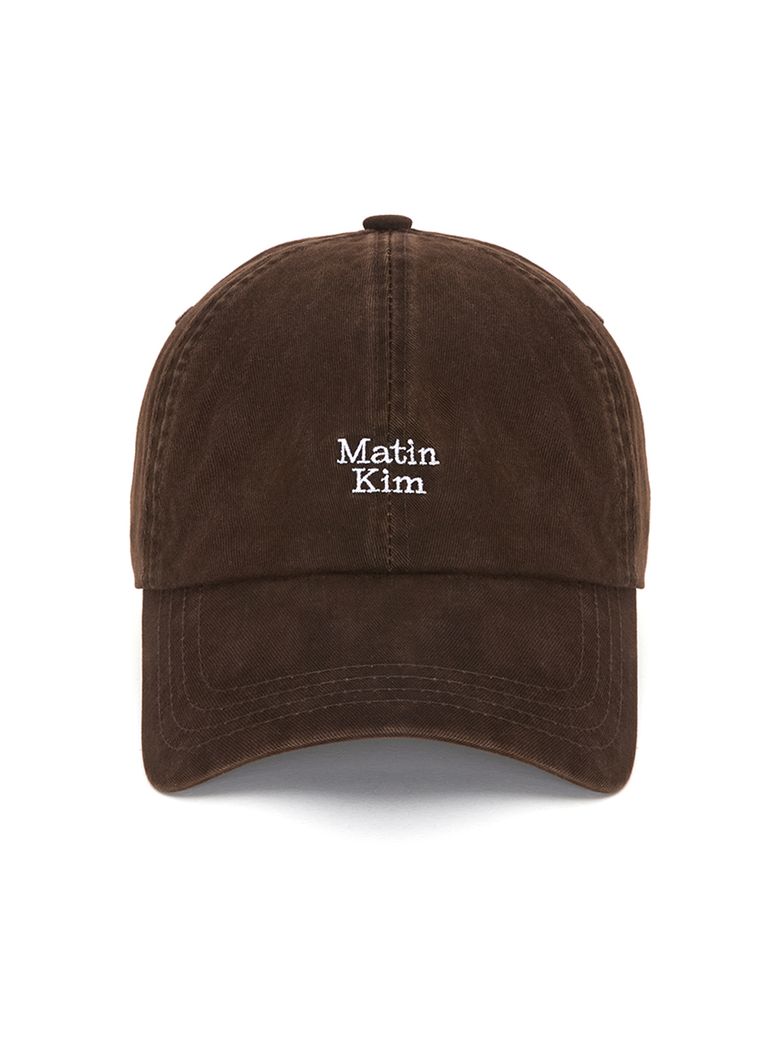MATIN MINI LOGO BALL CAP IN BROWN