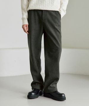 남녀공용 코듀로이 기모 밴딩 팬츠 [카키]_ZF4PT092