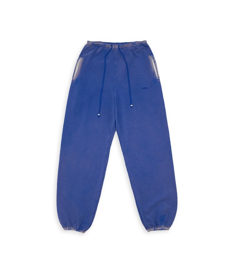 Tuewid classic embroidery sweatpants in drop loose fit  (blueberry blue)