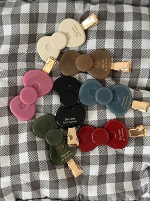 애니 리본 헤어 핀 (7컬러)