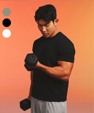 코튼에어 머슬핏 크롭 숏슬리브 (3color)