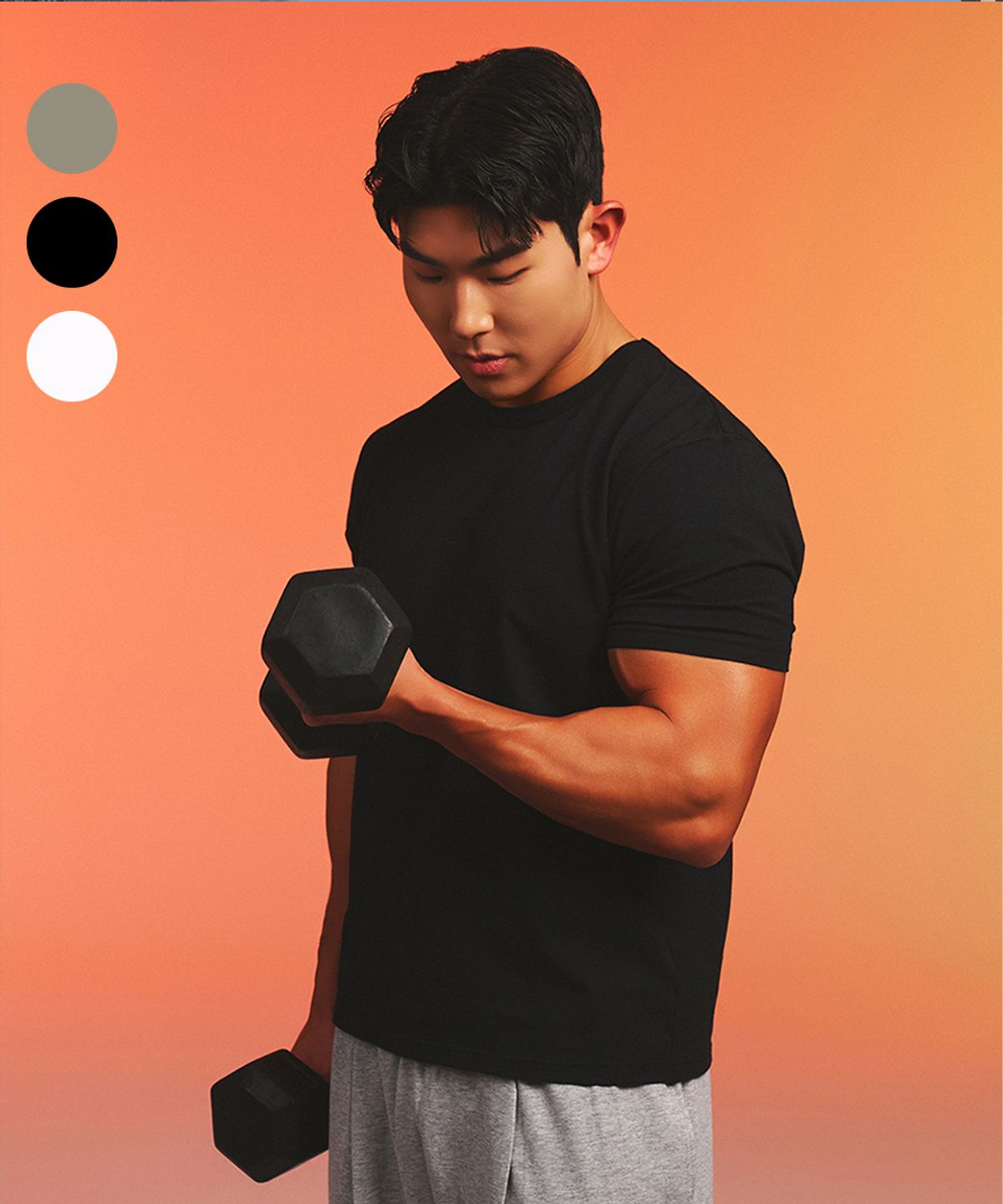 무신사 스탠다드 스포츠(MUSINSA STANDARD SPORTS) 코튼에어 머슬핏 크롭 숏슬리브 (3color)