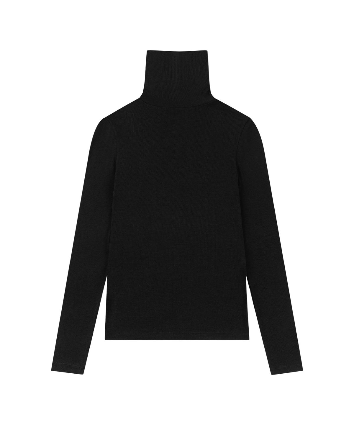 시야쥬(SIYAZU) SITP5238 울 블렌드 베이직 터틀넥 탑_Black